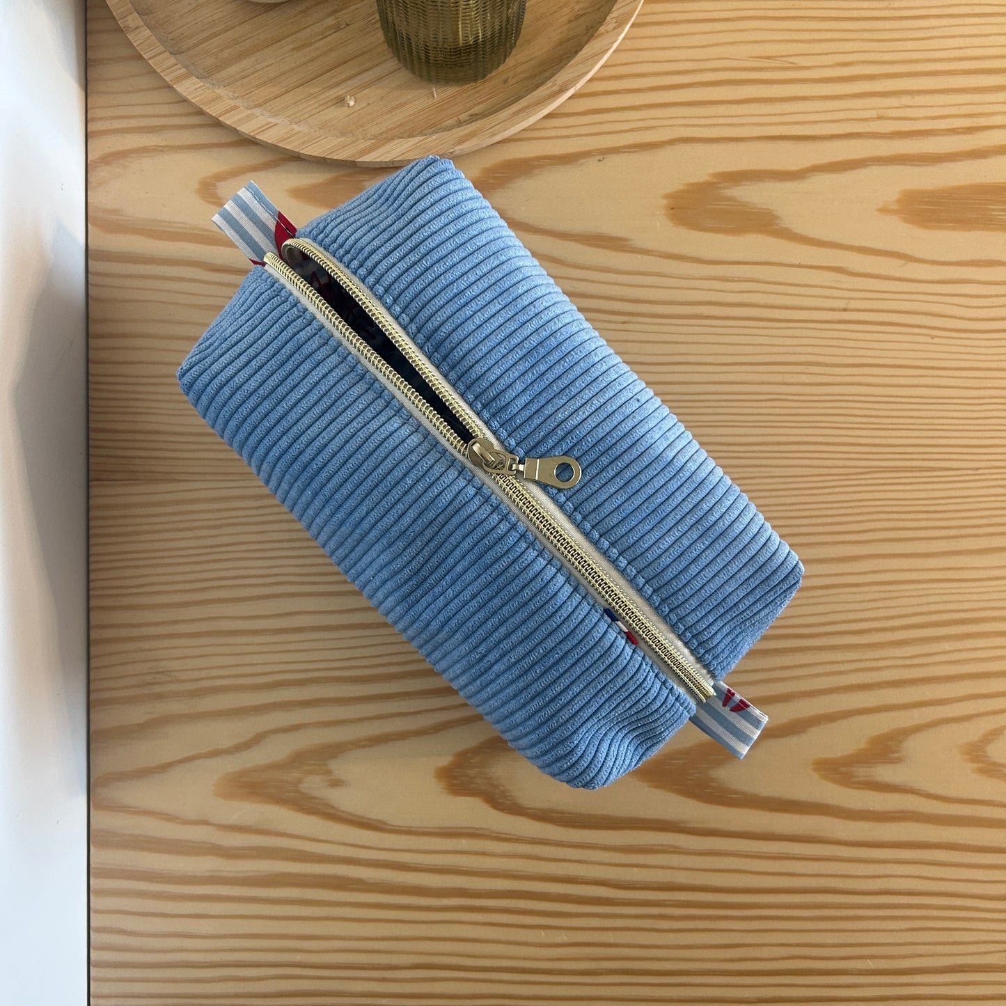 Trousse de toilette QL01 - bleu clair & homard