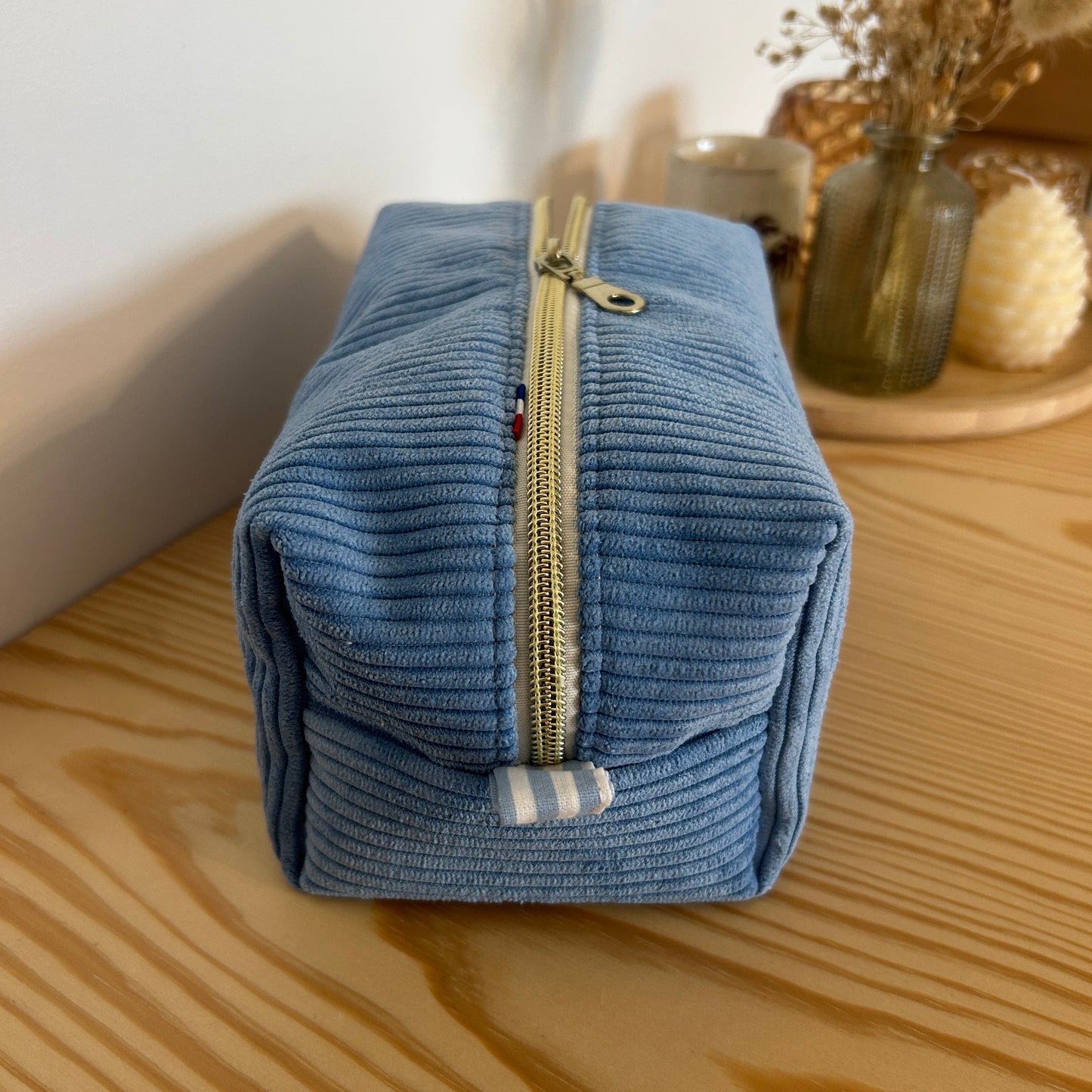 Trousse de toilette QL01 - bleu clair & homard